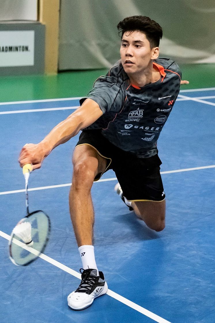 Felix Burestedt spelar Badminton SM. Foto Stefan Persson
