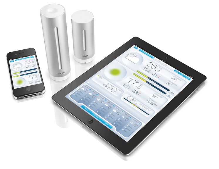 NetAtmo klimatstation - mobil & tablet