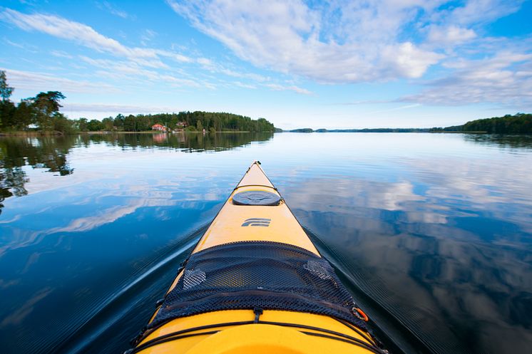 Kajak i Östgötaskärgården