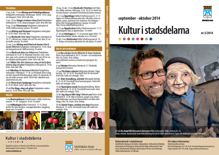 Kultur i stadsdelarna nr 3 2014 – 2 sidor