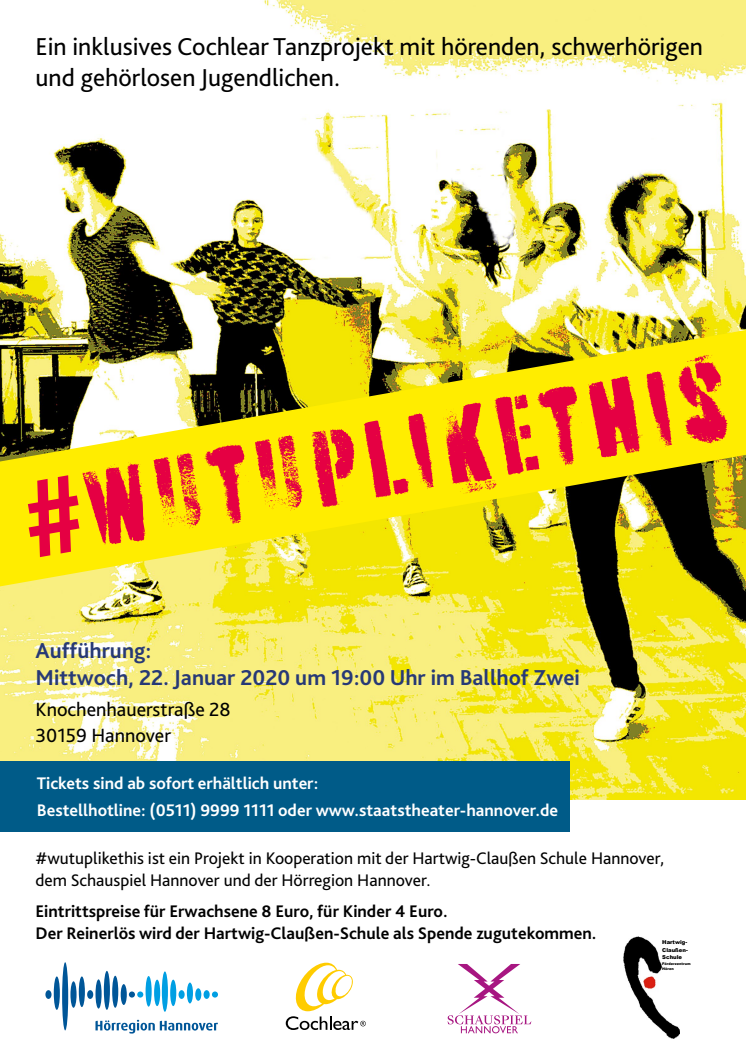 Inklusives Cochlear Tanzprojekt: #wutuplikethis