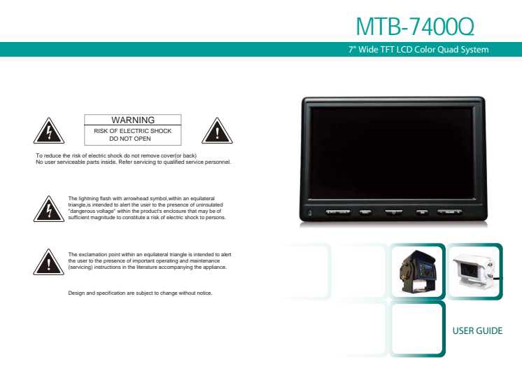 MTB 7400Q MANUAL