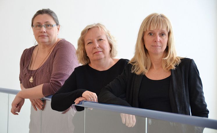 Maria Udén, professor i genus och teknik vid Luleå tekniska universitet, Paula Wennberg, projektledare CDT, och Lena Abrahamsson, professor i genus och teknik vid Luleå tekniska universitet, är alla delaktiga i projektet Gender Contact Point. 