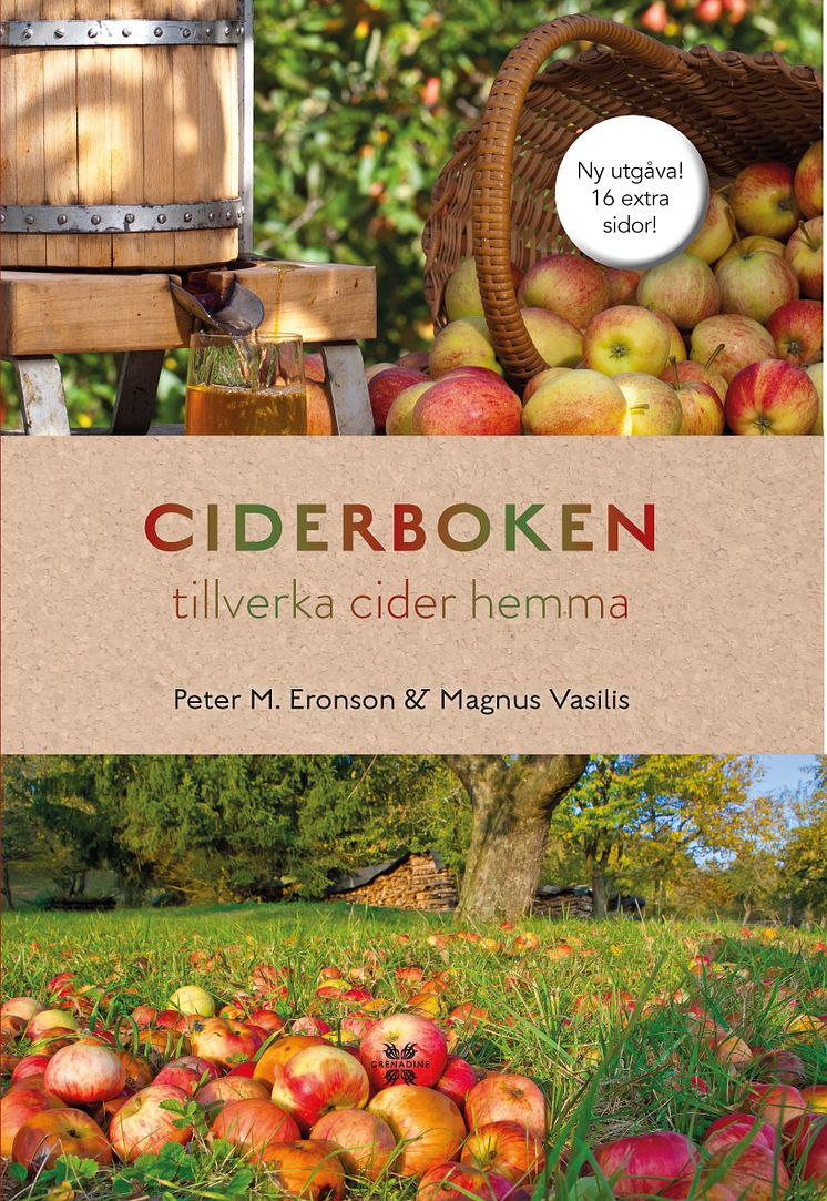 Omslag "Ciderboken - tillverka cider hemma", Grenadine Bokförlag