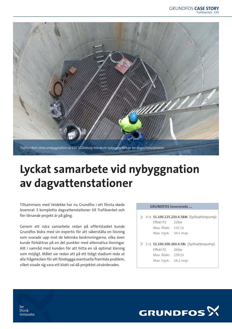 Lyckat samarbete vid nybyggnation av dagvattenstationer