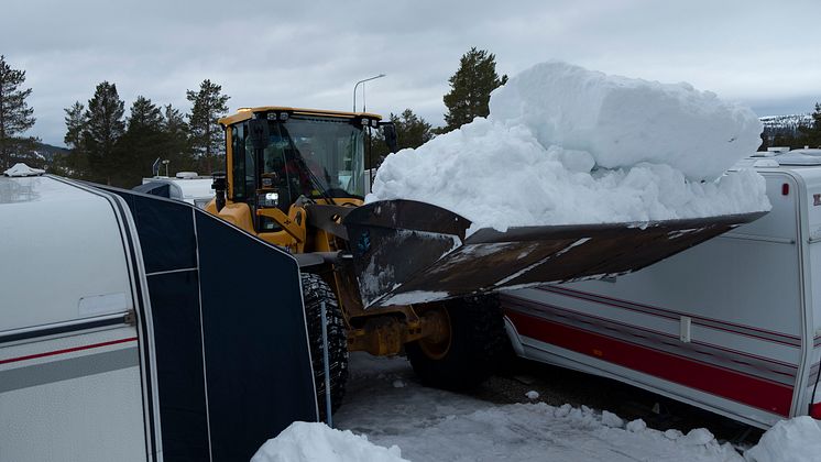 Volvo hjullastare i arbete med BestGrip