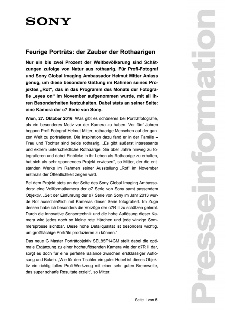 Feurige Porträts: der Zauber der Rothaarigen