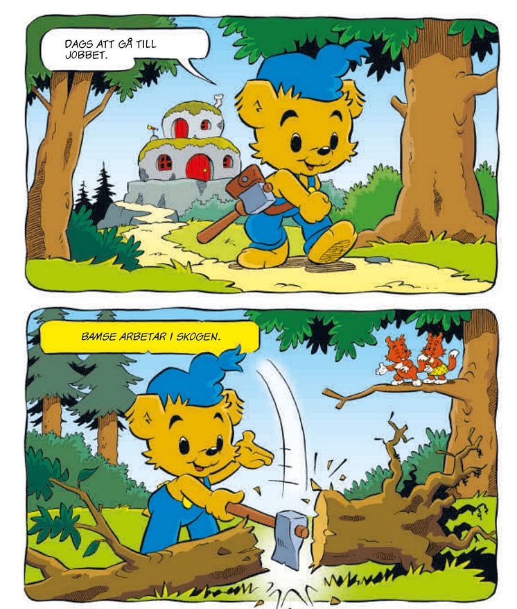 Bamse för de yngsta nr 100 seriesida