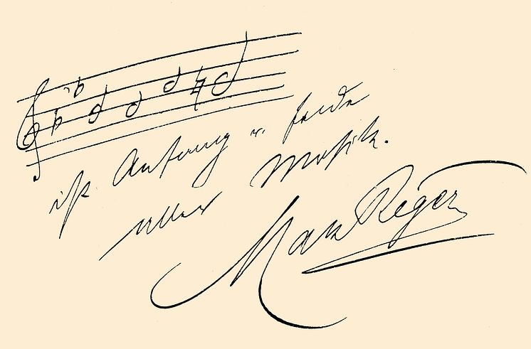 Max Reger Autograph