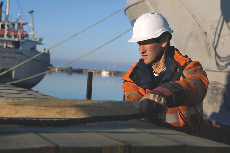 Hantering av sågade trävaror för export i Varbergs hamn
