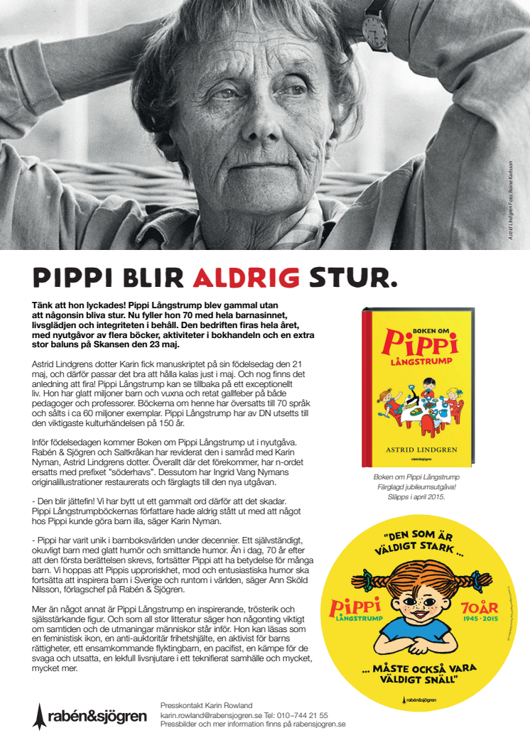 Pippi 70 -  allt om vårens jubileum!    