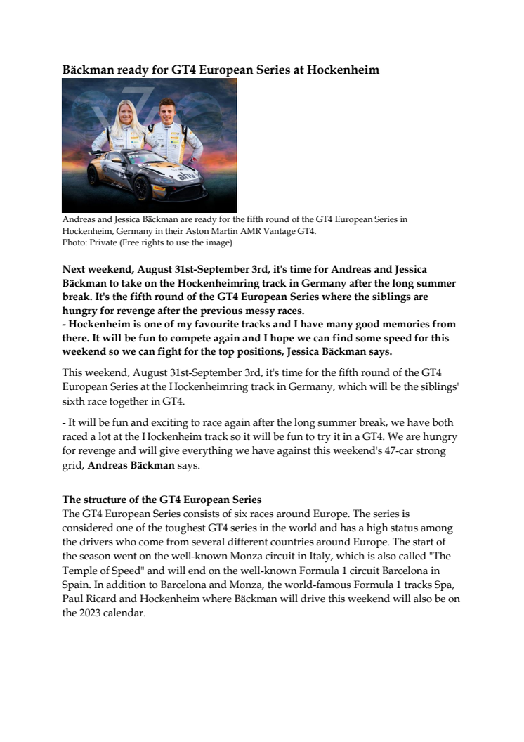 230830 ENG Pressrelease, GT4 Europe Hockenheim.pdf