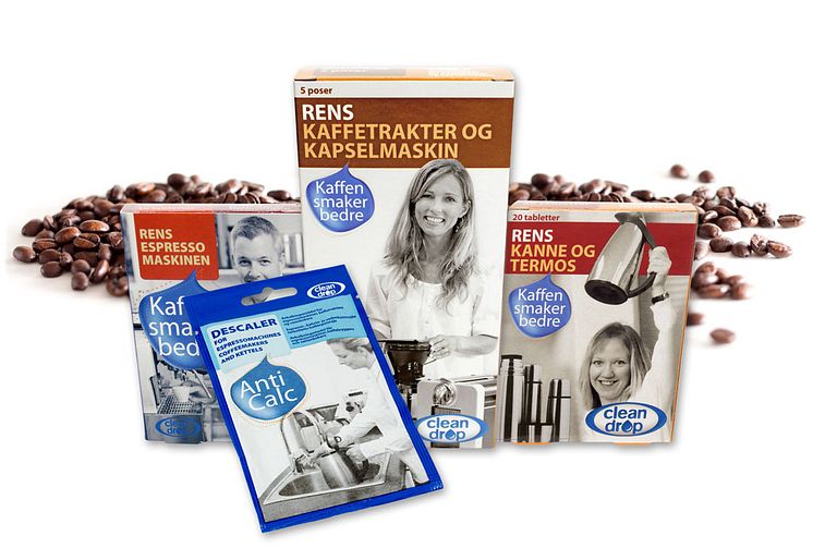 Clean Drop rensemiddel espresso - trakter - kanne - descaler