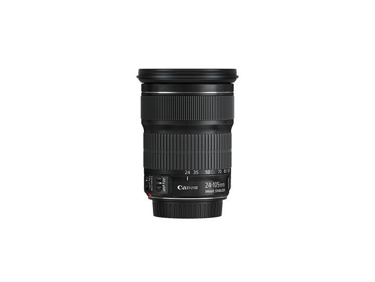 EF 24-105mm f3.5-5.6 IS STM Side with cap