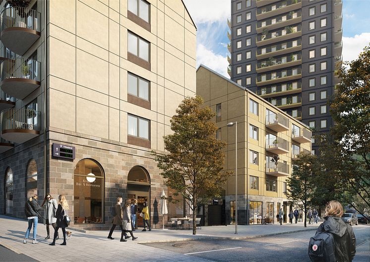 Rendering restaurang Kallebäcks Terrasser