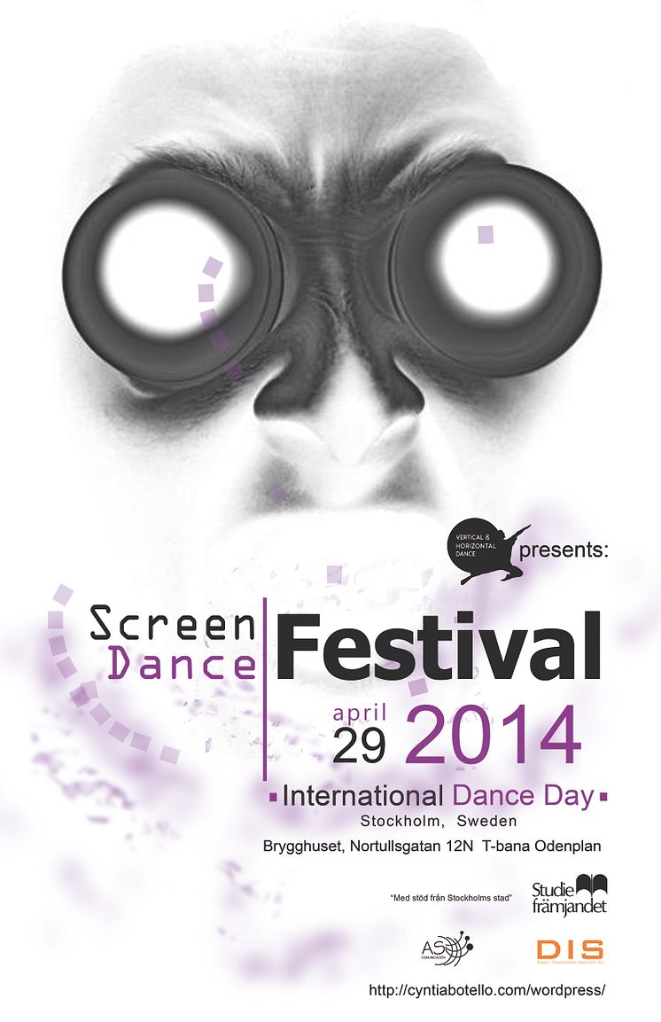 Studiefrämjandet och Vertical & Horizontal Dance inbjuder till Screen Dance Festival på Dansens Dag den 29 april