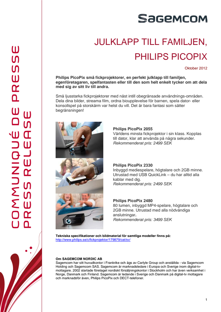 TIPS: JULKLAPP TILL FAMILJEN,  PHILIPS PICOPIX 