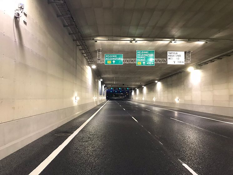 Keilaniemen tunneli sisältä