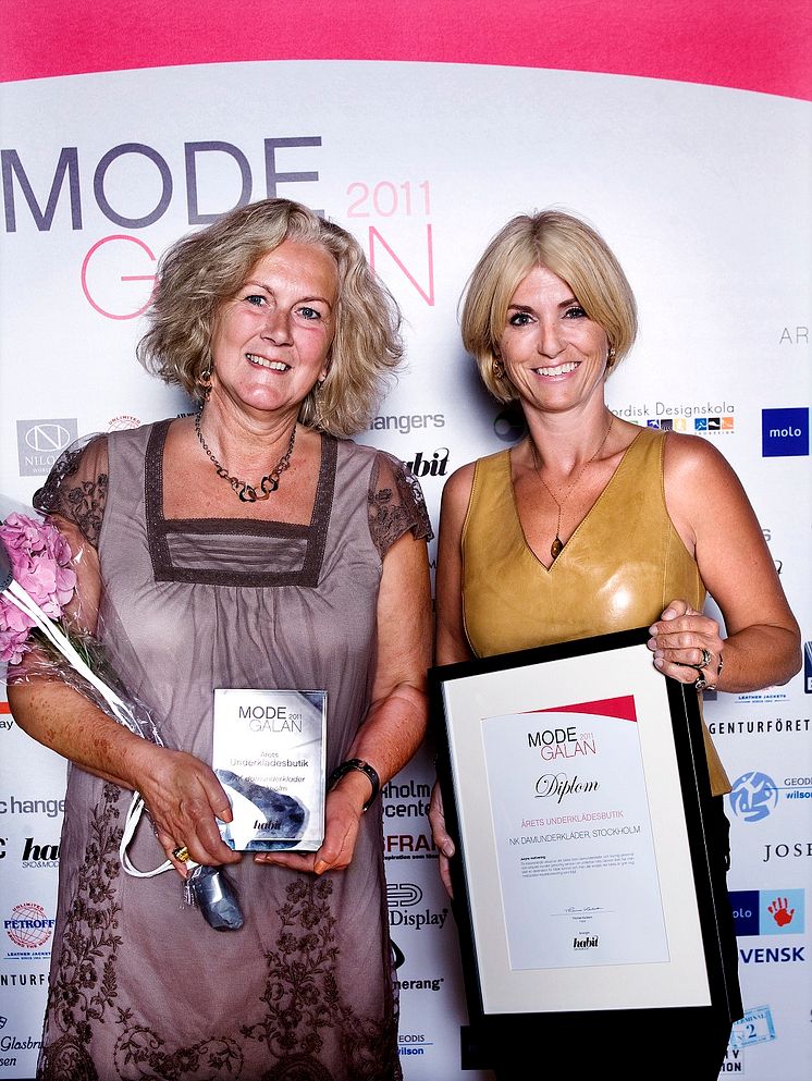 Vinnare Årets Underklädesbutik, Modegalan 2011