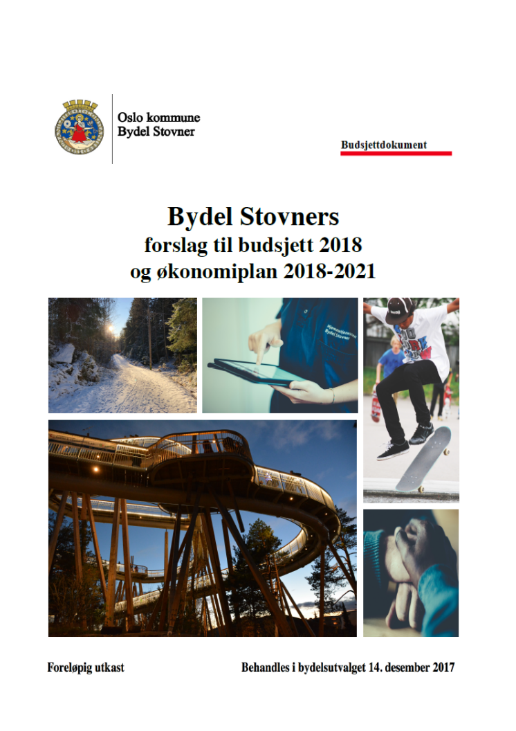 Bydel Stovners budsjettforslag for 2018 er nå ute 