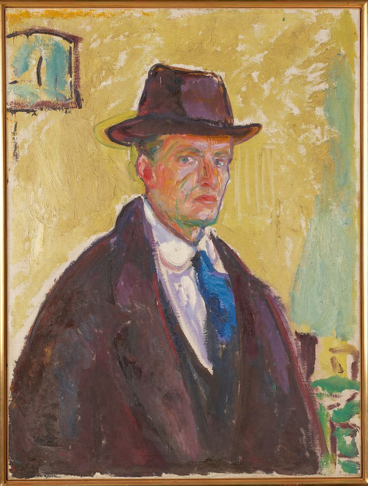     Self-Portrait in Hat and Coat (1913–15)  