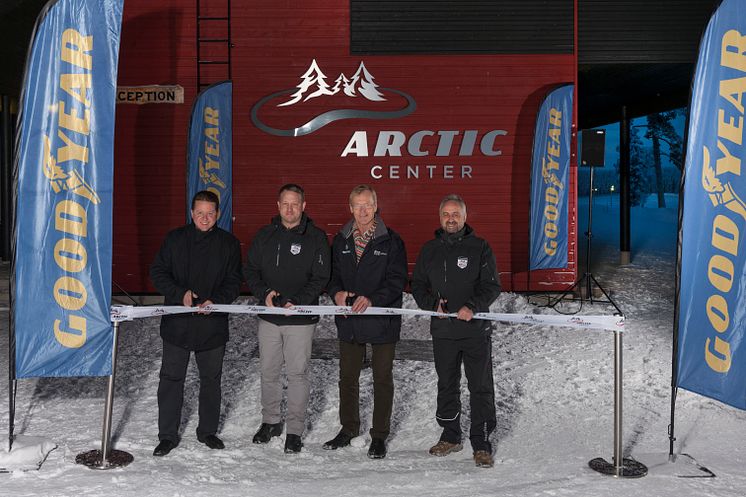 Goodyear opening Arctic Center, cut the ribbon 4/12 2014