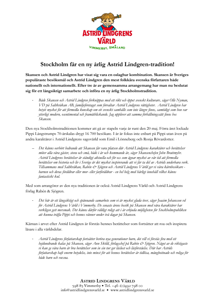 Astrid Lindgrens Värld på Skansen
