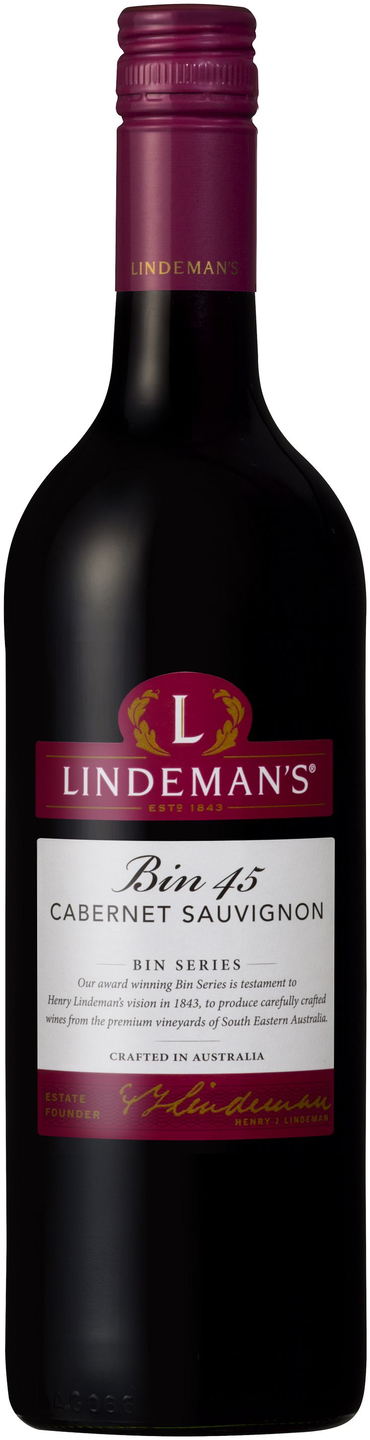 Lindemans_Bin_45_Cabernet Sauvignon flaska