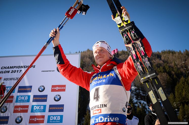 Johannes pallen fellesstart VM Hochfilzen