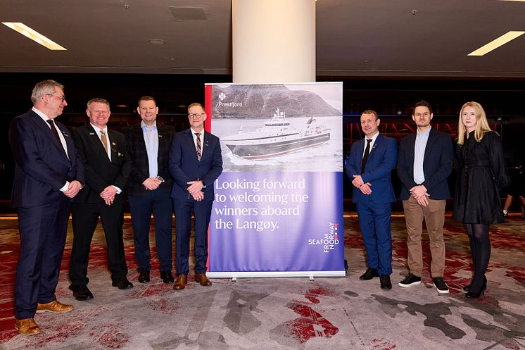 Andrew Crook and the Holmøy Group team, who will welcome the winners of the NF&C Awards 2025, on board Langøy.