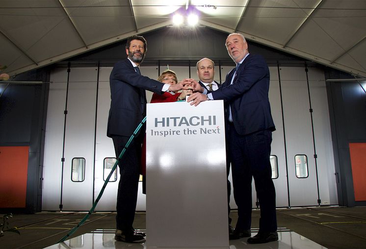 Hitachi and GWR unveil first Pistoia-built train