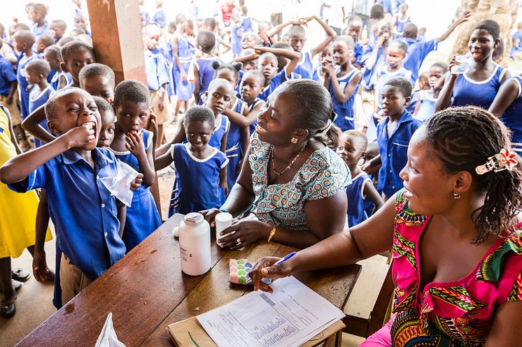 Välgörenhet i Ghana, sponsrat av GSK