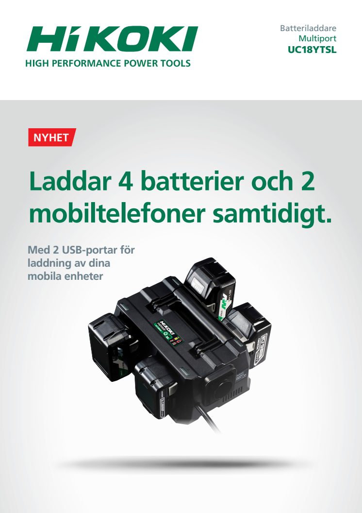 Aldrig ett tomt batteri!