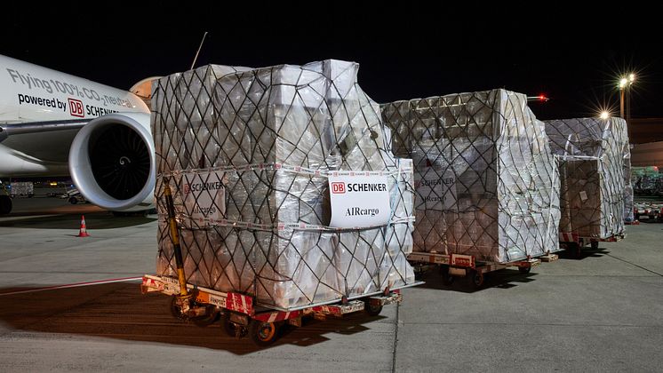 Db Schenker shipment in Frankfurt D-ALFG