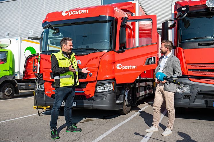 Posten tester elektrisk lastebil fra Oslo til Tromsø