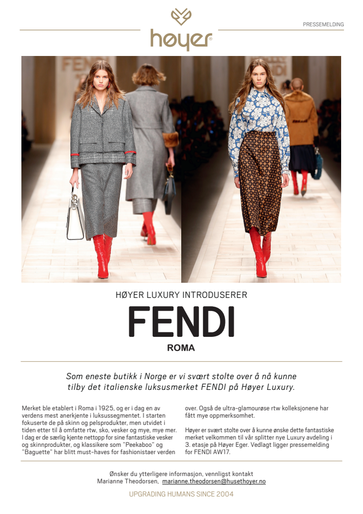 Høyer Luxury introduserer FENDI.