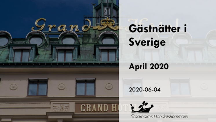 Gästnätter, april 2020, uppdaterat