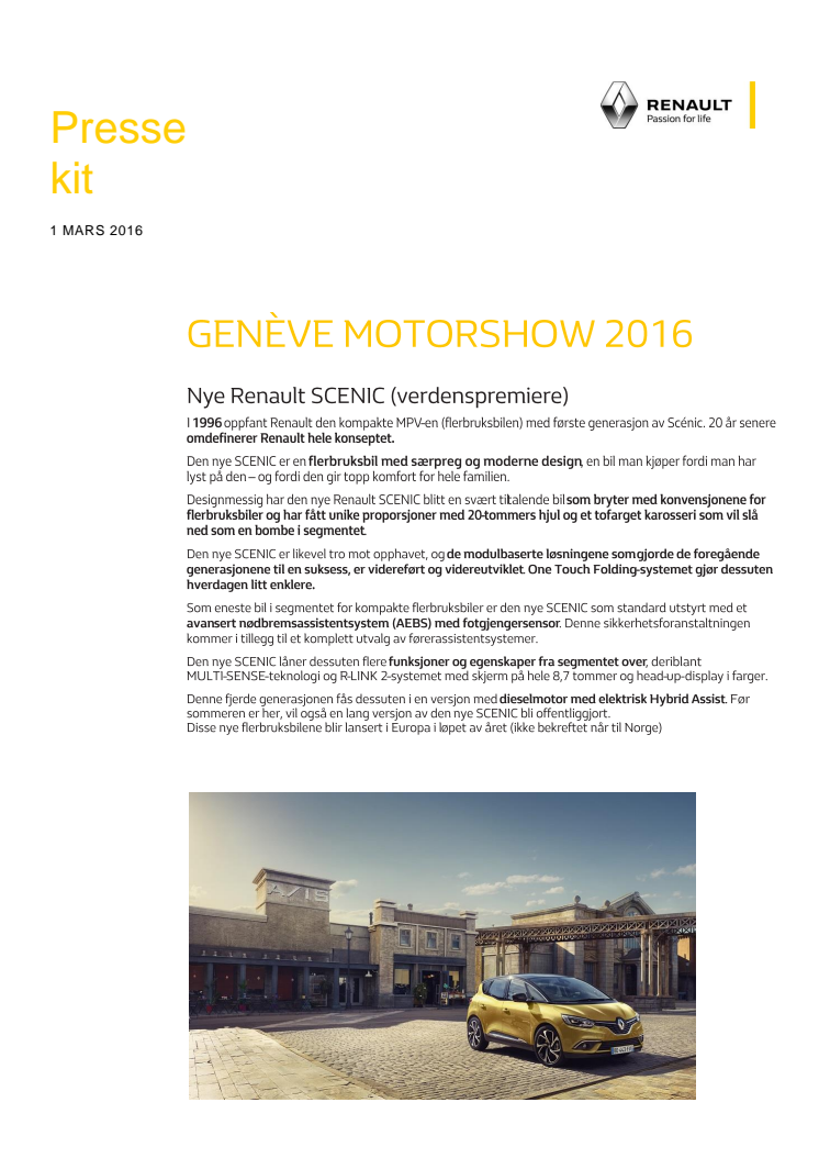 GENEVE MOTORSHOW 2016