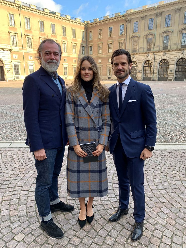 PA Prabert, mySafety Försäkringar och H.K.H. Prins Carl Philip och H.K.H. Prinsessan Sofia. 