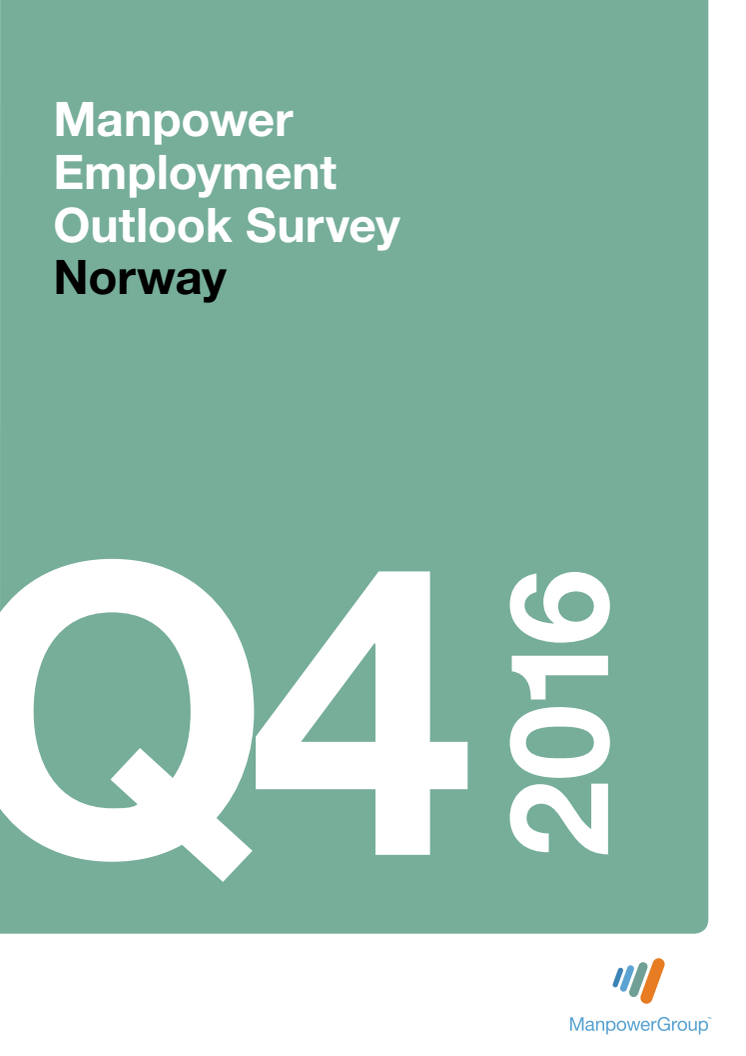 ManpowerGroups arbeidsmarkedsbarometer for fjerde kvartal 2016 - komplett rapport
