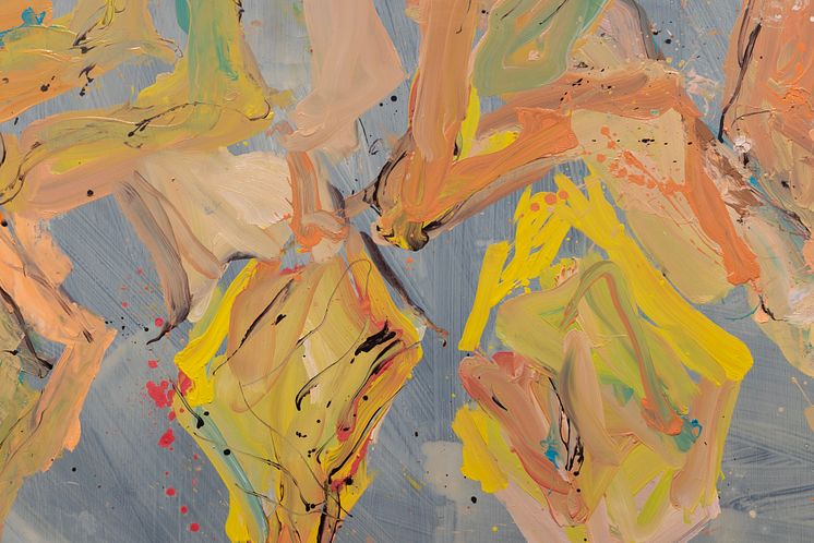 Georg Baselitz Med begge bena først/Feet First