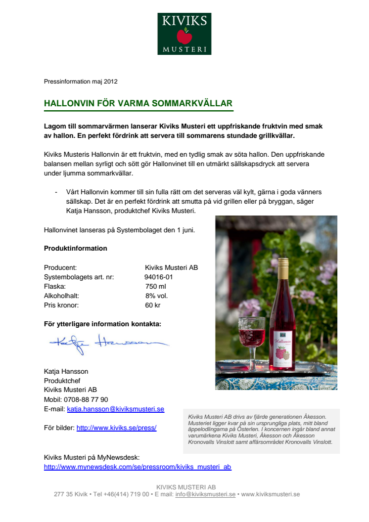 Hallonvin för varma sommarkvällar