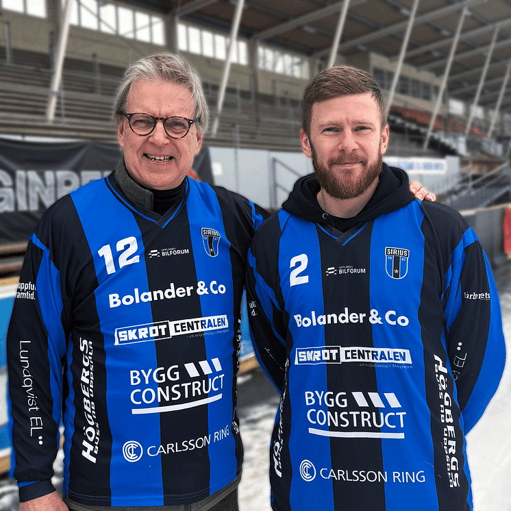 Sirius-Bandy #12 Ragnar Linder Ordförande Sirius Bandy och #2 Stefan Kröller spelare i A-laget.jpg.png