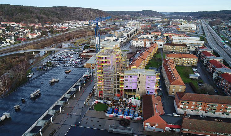 Nytt lysande landmärke för Partille centrum