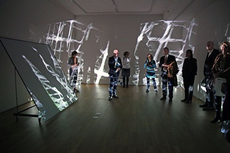 Videoinstallationen im Rahmen der Ausstellung "Gedanken Raum geben" im GRASSI Museum für Angewandte Kunst Leipzig