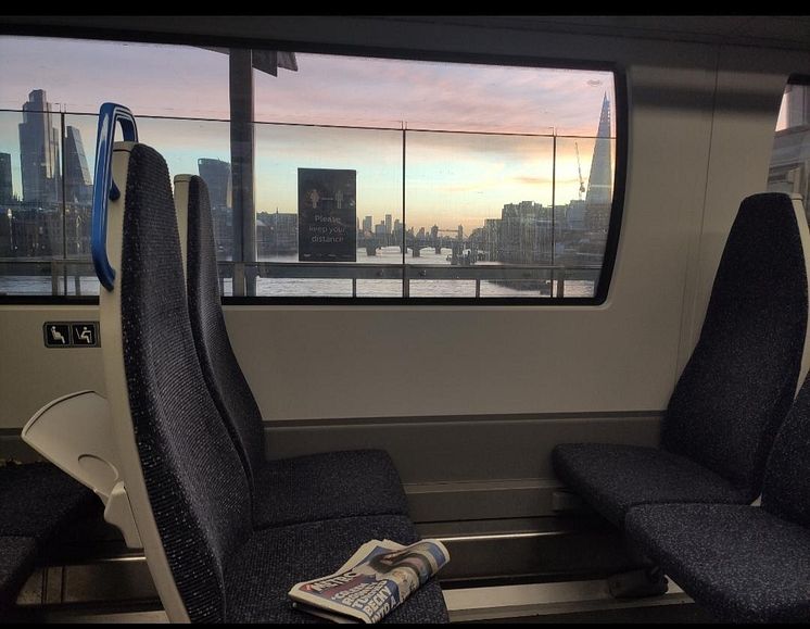 The view of Blackfriars station on-board a Thameslink train never disappoints