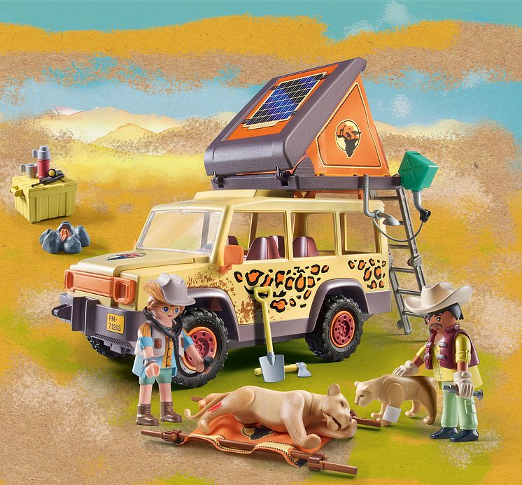 Mit dem Geländewagen bei den Löwen (71293) von PLAYMOBIL