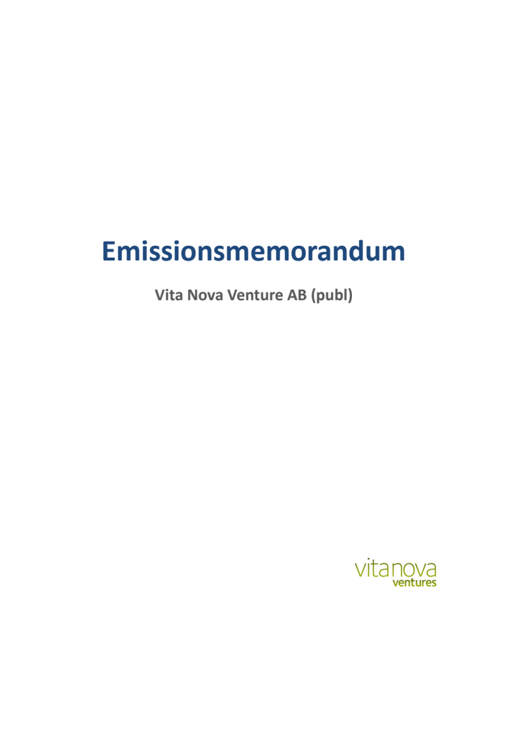 Emissionsmemorandum
