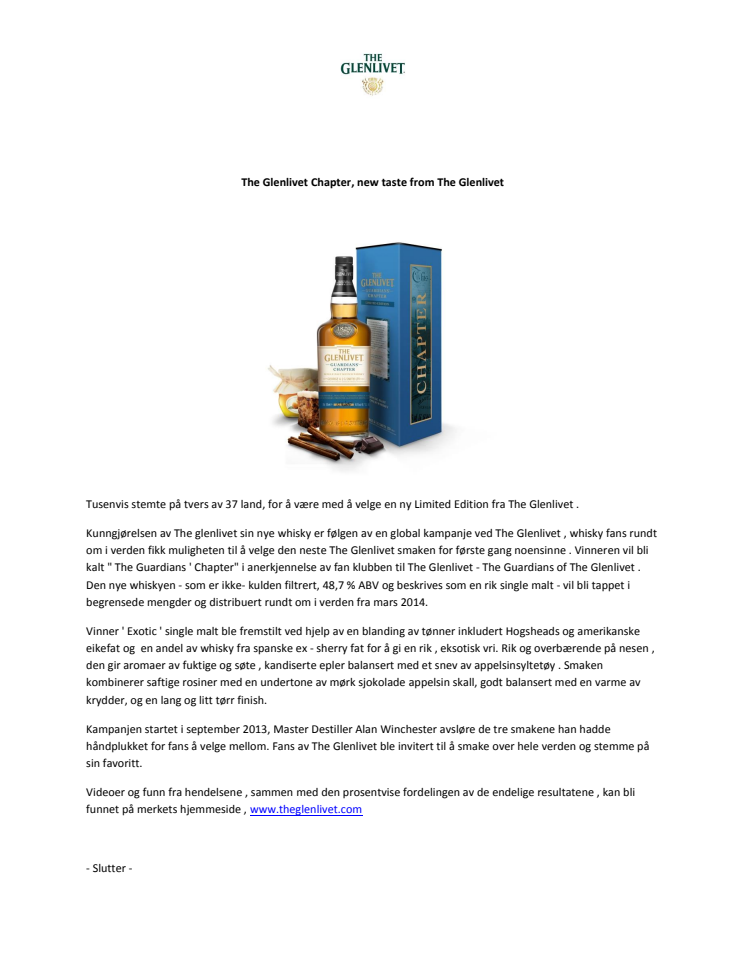 The Glenlivet Chapter av Alan Winchester