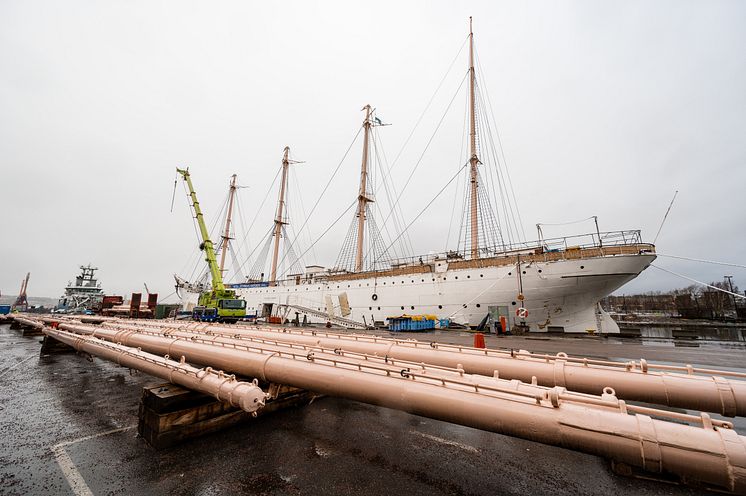 Barken Viking i Frihamnen